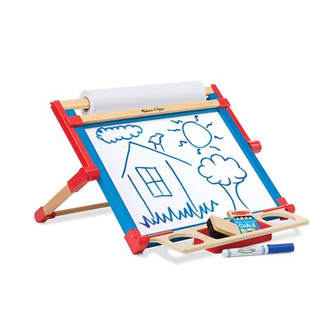 melissa and doug double sided wooden art easel